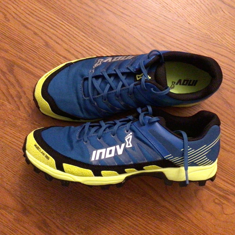 Used INOV-8 trail running shoes; men’s size 9.5/women’s 11; OCR